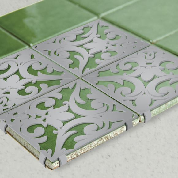 Green Glazed Ceramic Tile